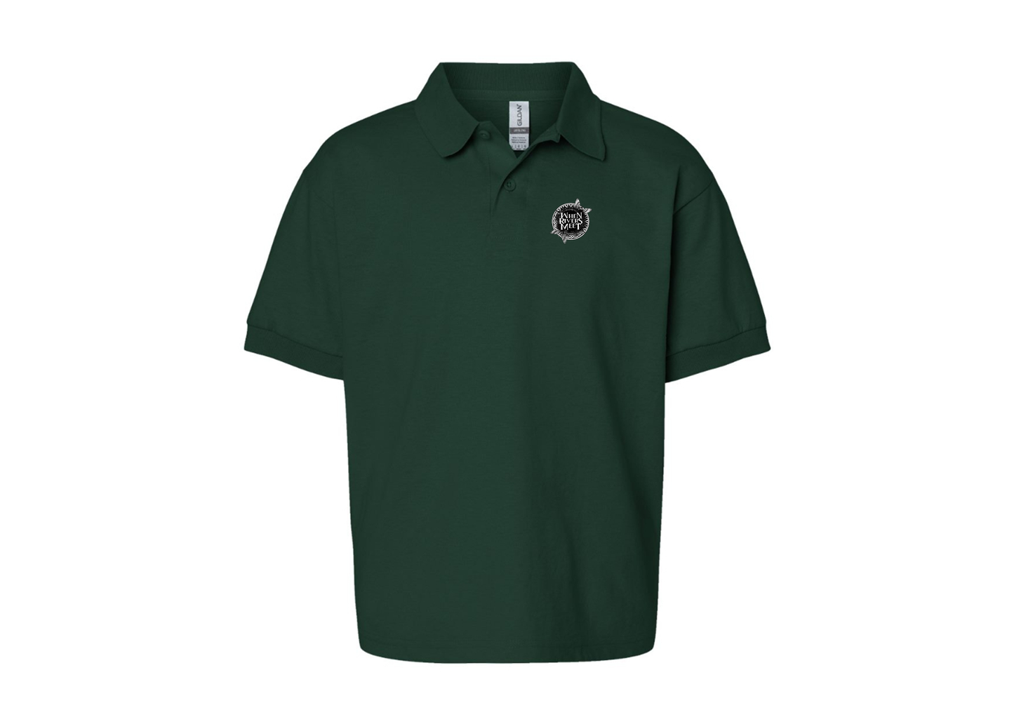 Youth When Rivers Meet Gildan Dry Blend Jersey Polo