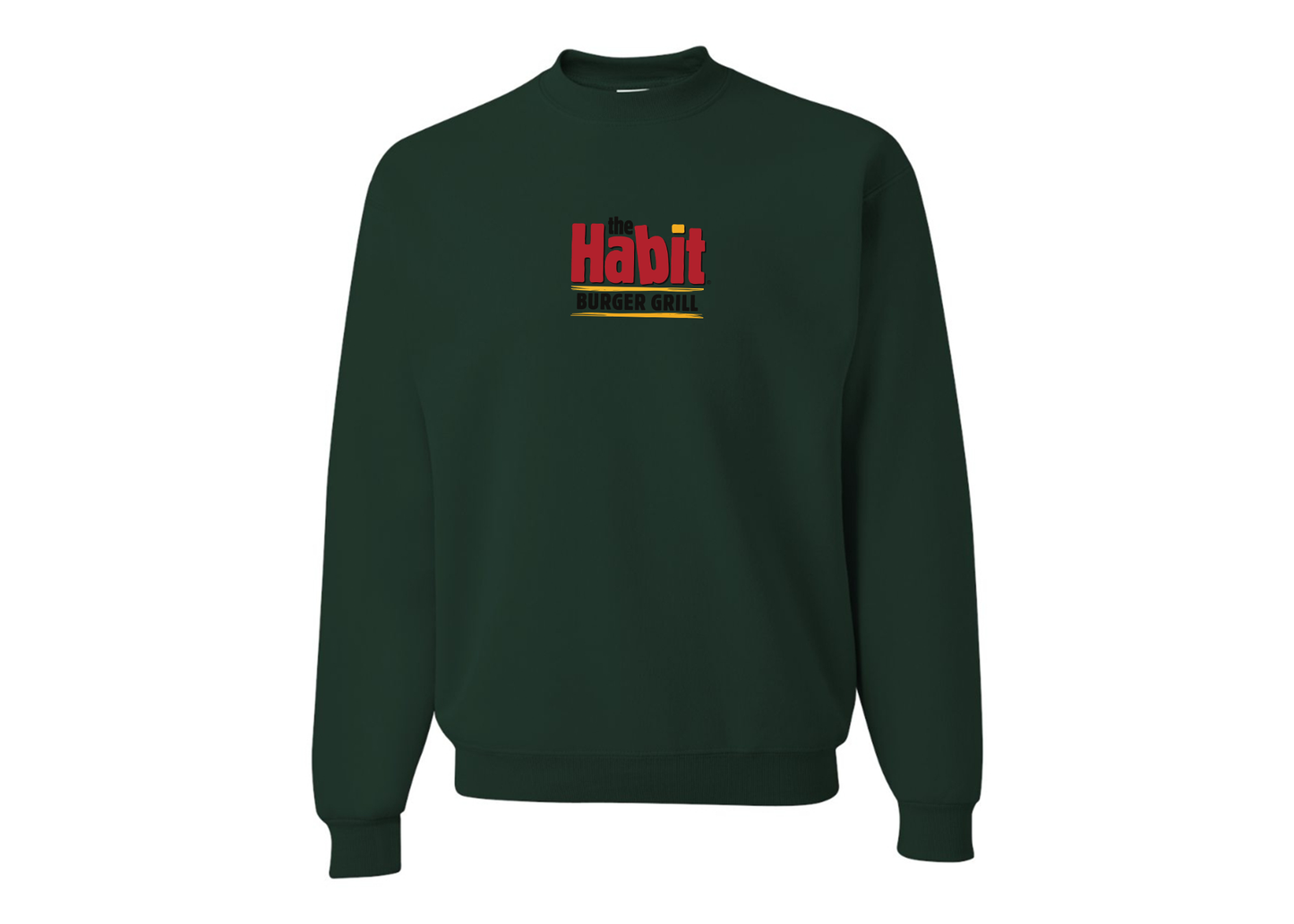 Men's The Habit Burger Grill JERZEES NuBlend Crewneck Sweatshirt