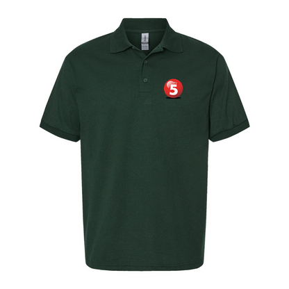 Men's ABC TV5 Logo Gildan Dry Blend Jersey Polo