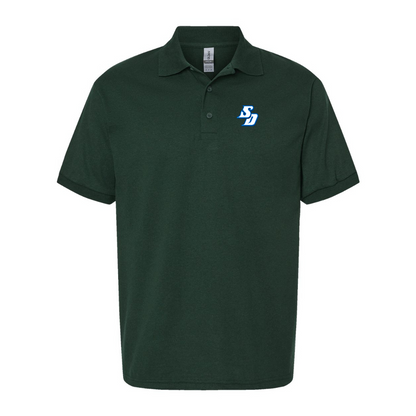 Men's San Diego Toreros Logo Gildan Dry Blend Jersey Polo