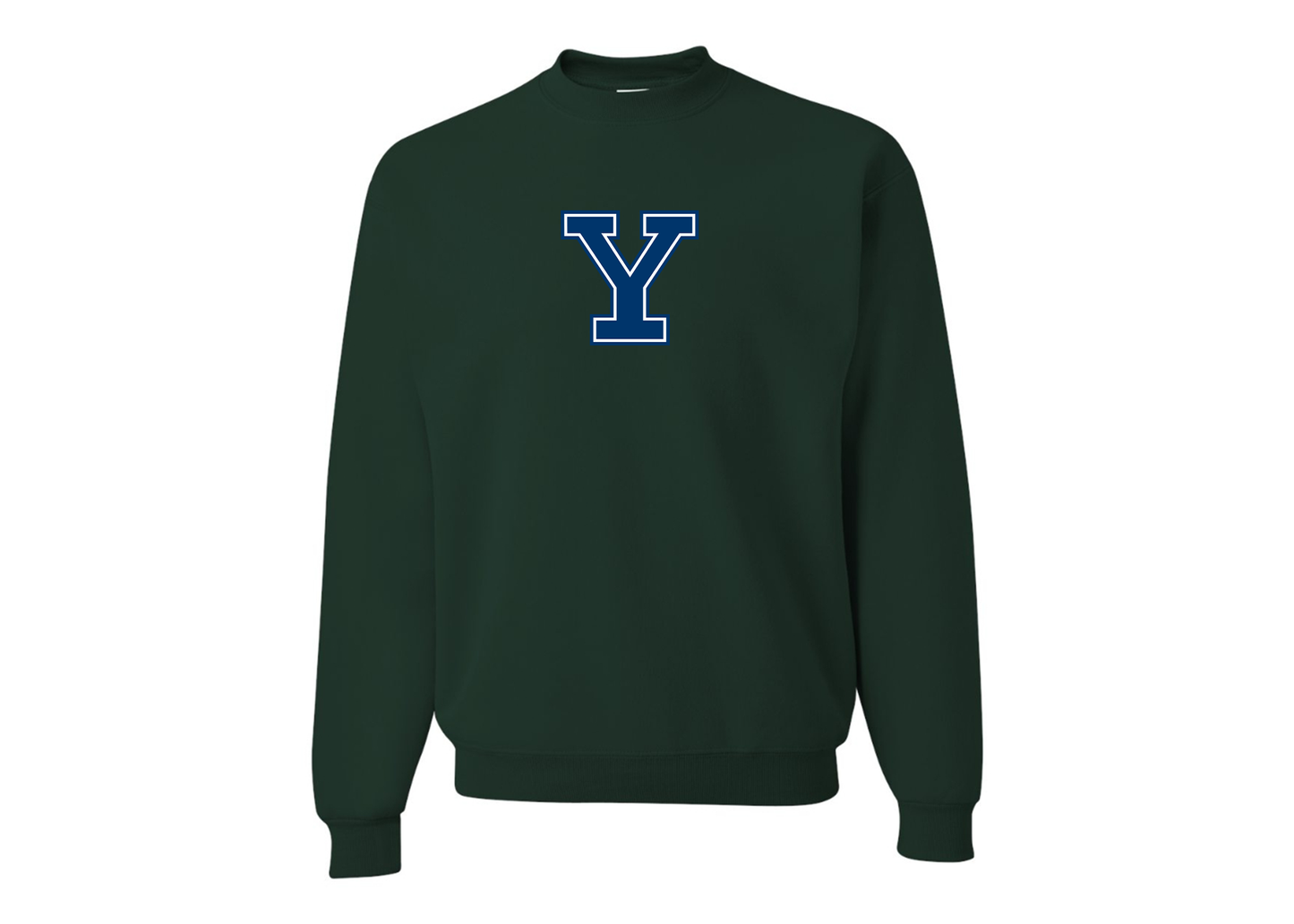 Men's Yale Bulldogs JERZEES NuBlend Crewneck Sweatshirt