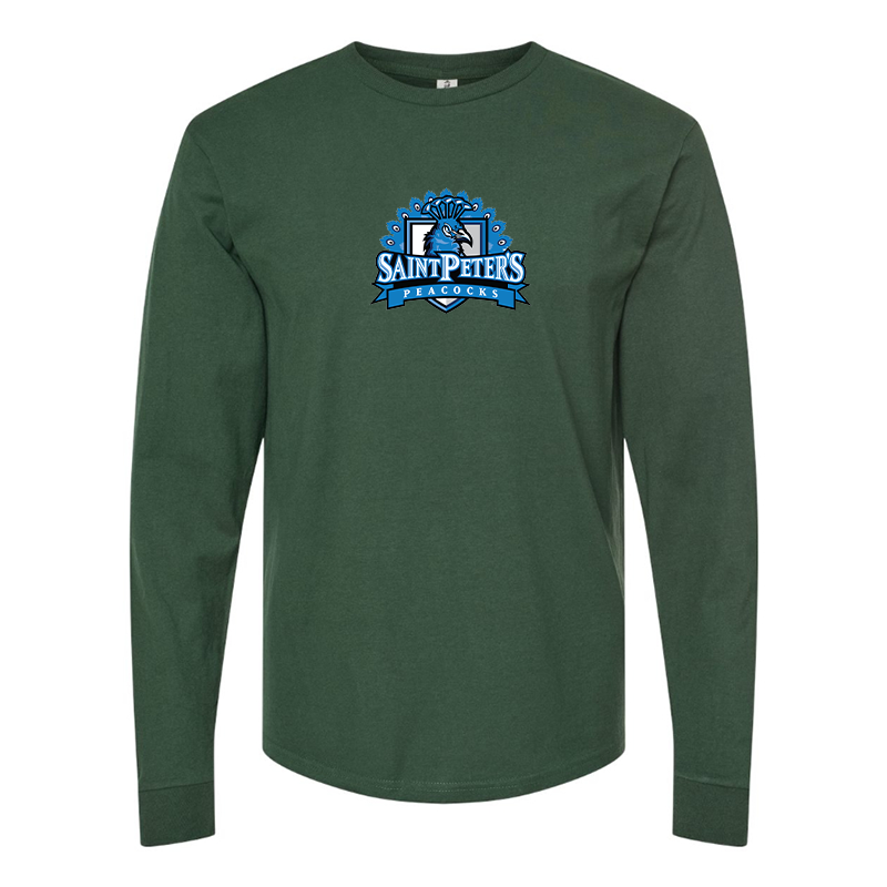 Men's Saint Peters Peacocks Logo Long Sleeve T-Shirt