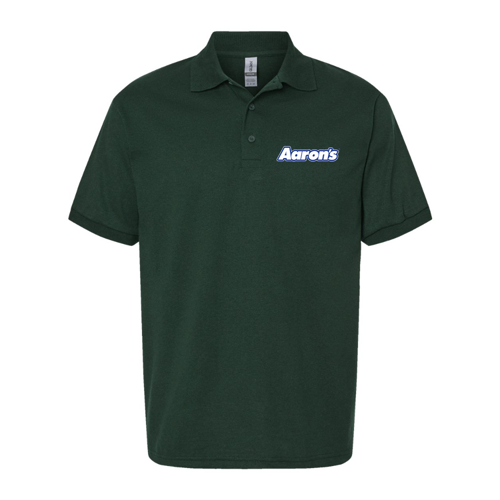 Men's Aaron_s Logo Gildan Dry Blend Jersey Polo
