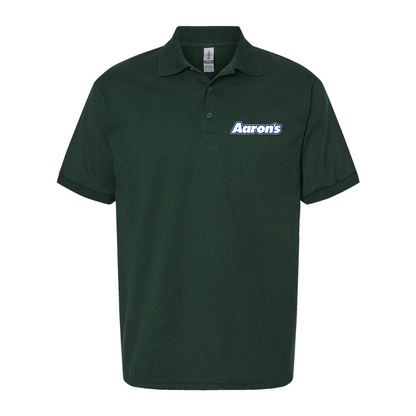 Men's Aaron_s Logo Gildan Dry Blend Jersey Polo