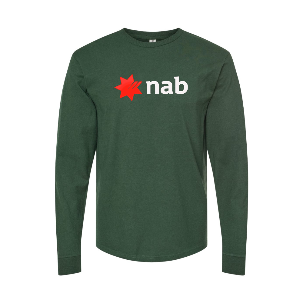Men's NAB (National Australia Bank) Logo Long Sleeve T-Shirt