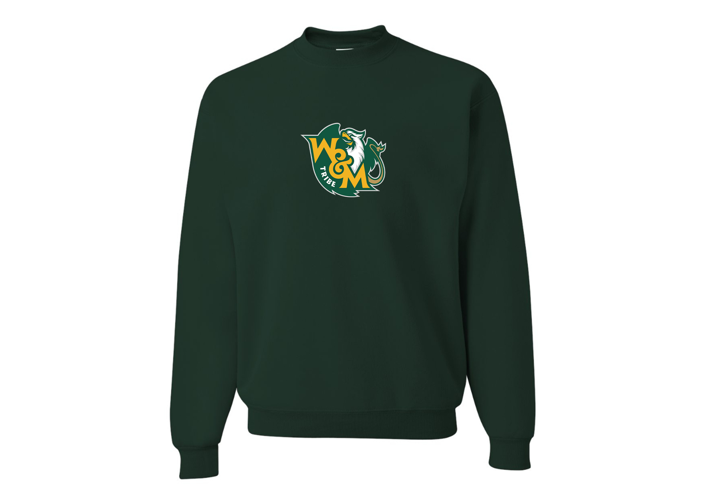 Men's William and Mary Tribe JERZEES NuBlend Crewneck Sweatshirt