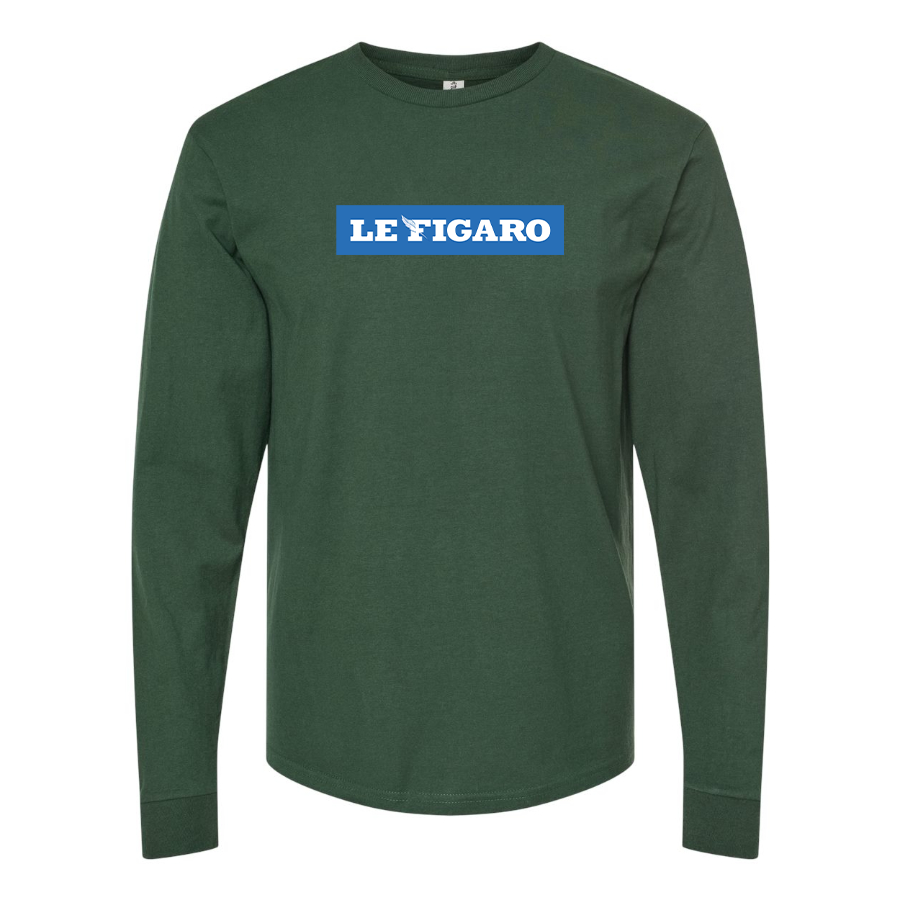Men's Le Figaro Logo Long Sleeve T-Shirt