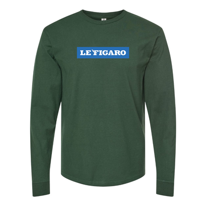 Men's Le Figaro Logo Long Sleeve T-Shirt