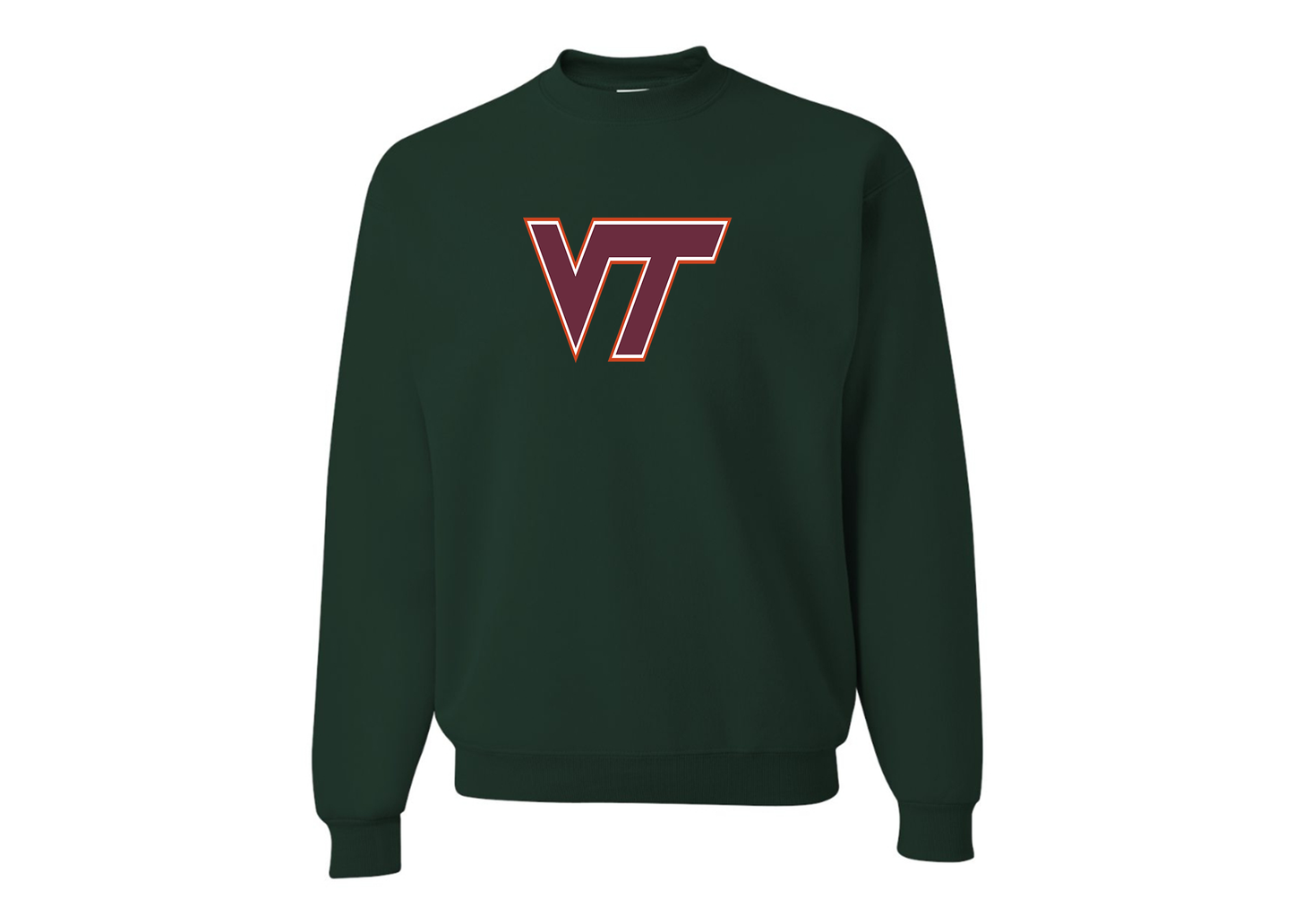 Men's Virginia Tech Hokies JERZEES NuBlend Crewneck Sweatshirt