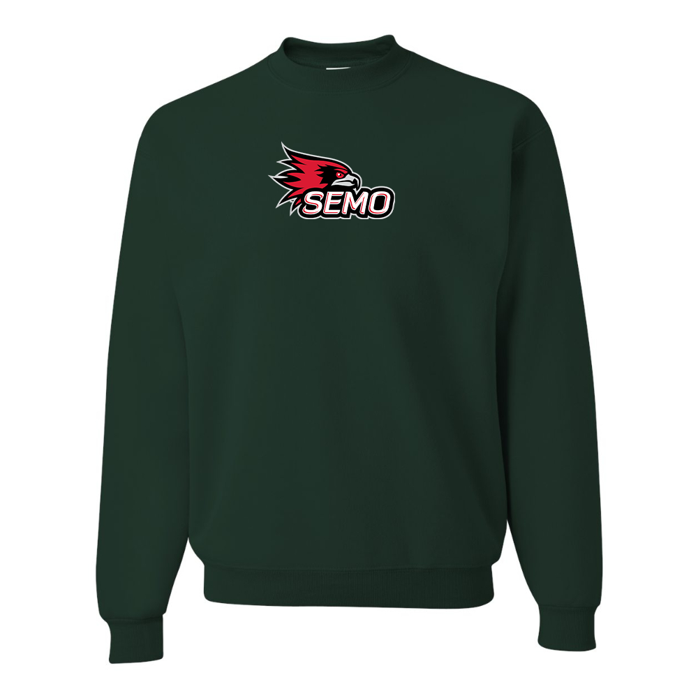 Men's SEMO Redhawks Logo JERZEES NuBlend Crewneck Sweatshirt