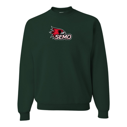 Men's SEMO Redhawks Logo JERZEES NuBlend Crewneck Sweatshirt