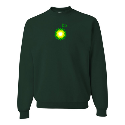 Men's BP Oil Logo  JERZEES NuBlend Crewneck Sweatshirt