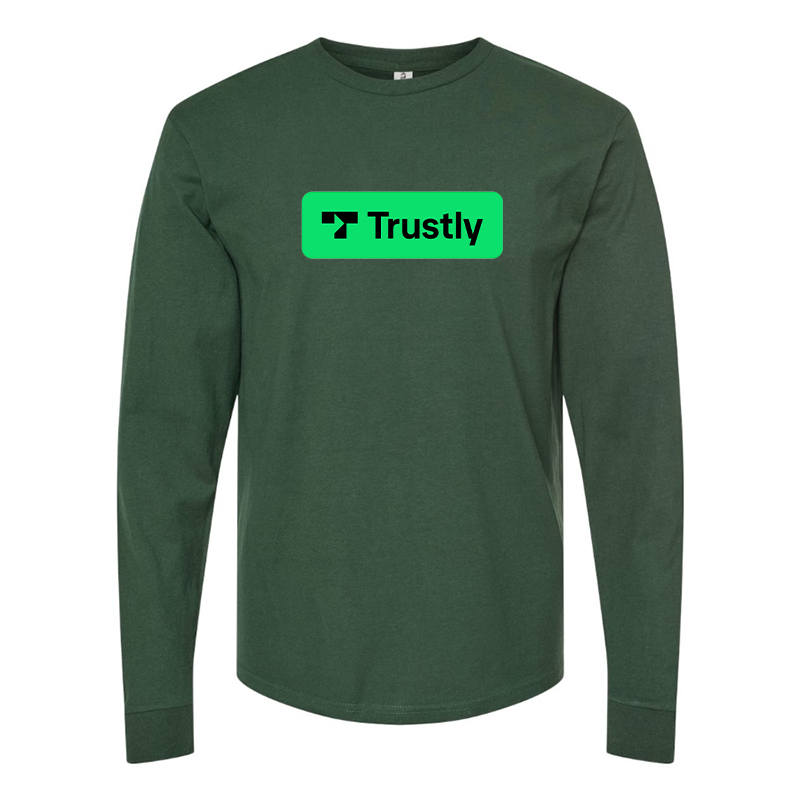 Men's Trustly Horizontal Logo Long Sleeve T-Shirt