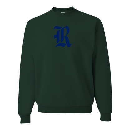 Men's Rice Owls Logo  JERZEES NuBlend Crewneck Sweatshirt