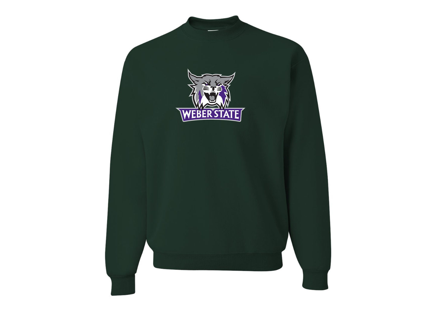 Men's Weber State Wildcats JERZEES NuBlend Crewneck Sweatshirt