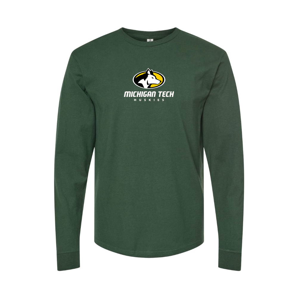 Men's Michigan Tech Huskies Logo Long Sleeve T-Shirt