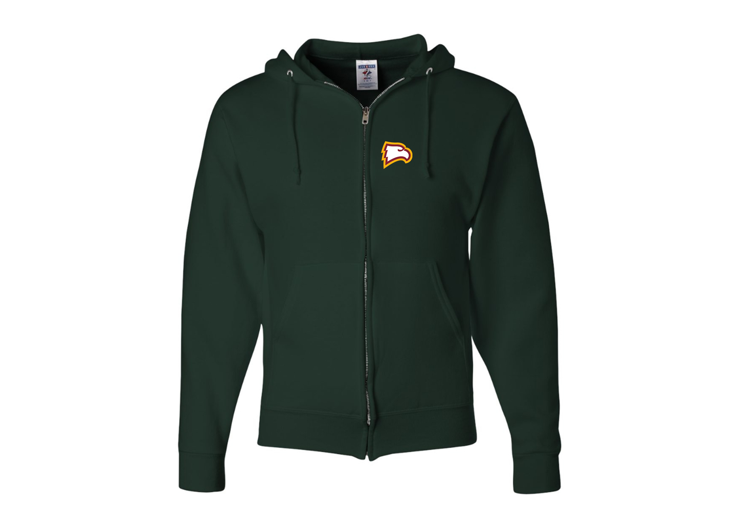 Men's Winthrop Eagles JERZEES NuBlend Full-Zip Hooded Sweatshirt