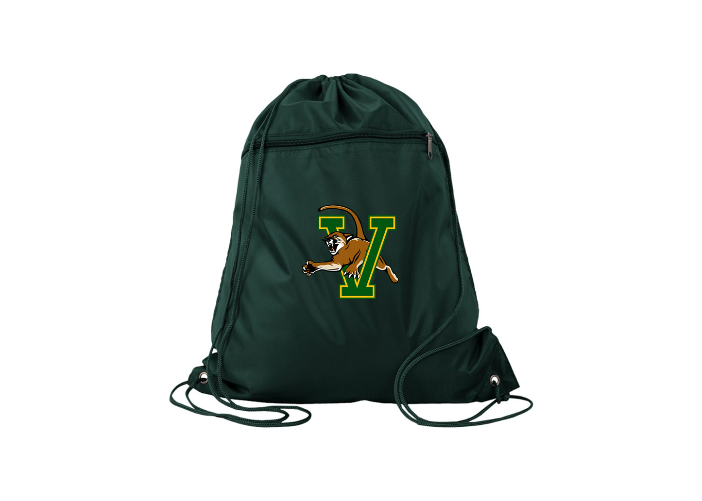 Vermont Catamounts Q-Tees - Polyester Cinchpack