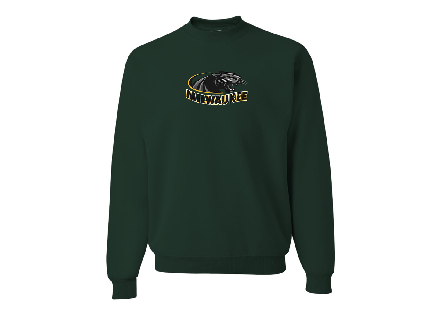 Men's Wisconsin Milwaukee Panthers JERZEES NuBlend Crewneck Sweatshirt