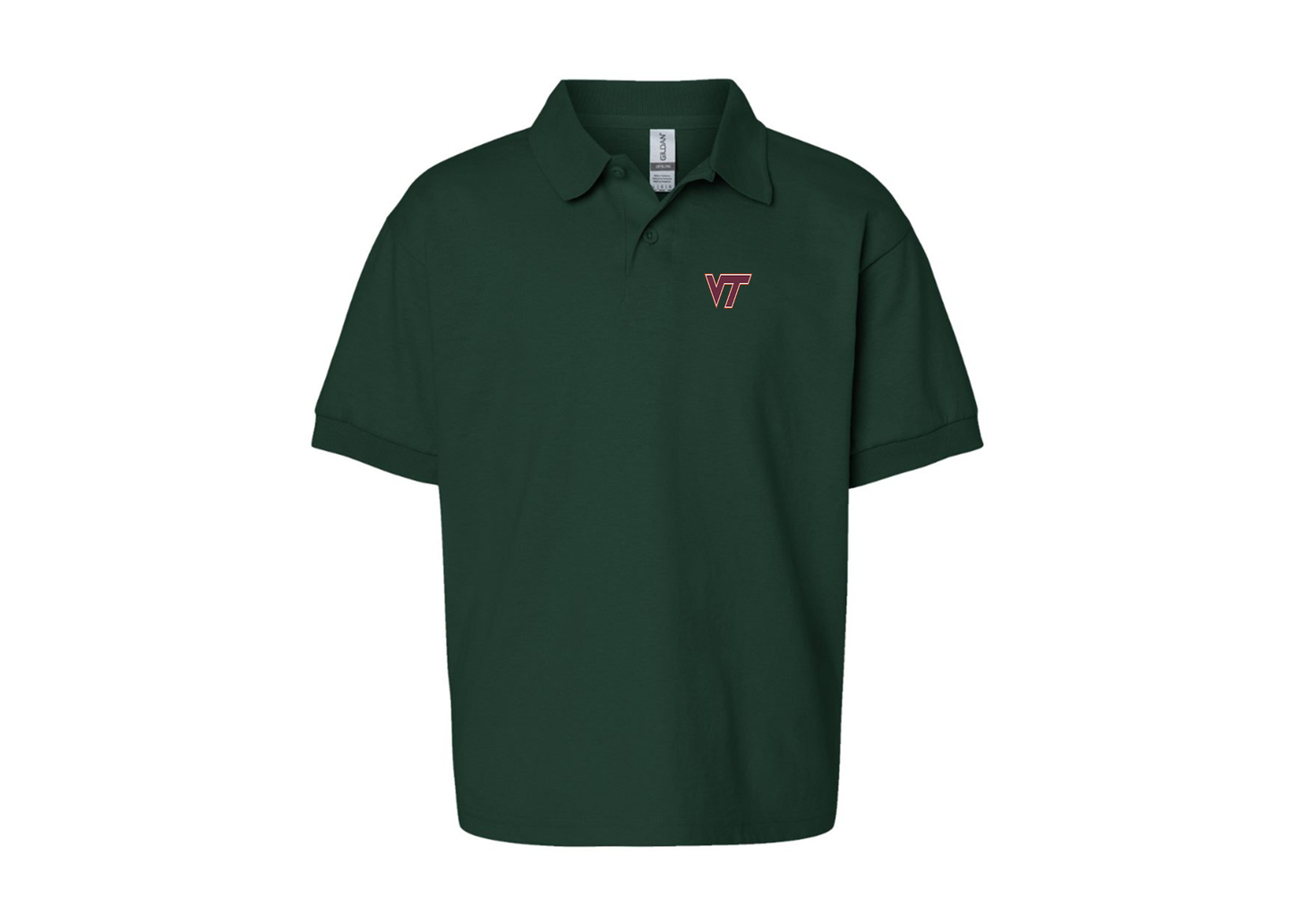 Youth Virginia Tech Hokies Gildan Dry Blend Jersey Polo