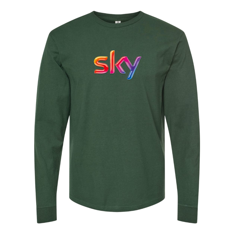 Men's Sky Logo Long Sleeve T-Shirt