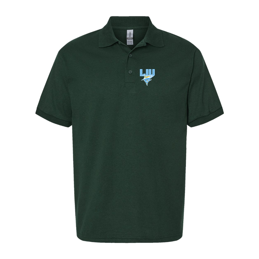 Men's LIU Brooklyn Blackbirds Logo Dry Blend Polo
