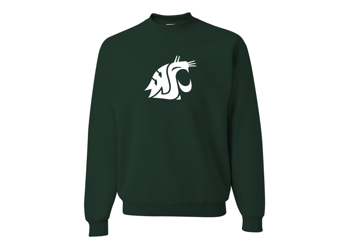 Men's Washington State Cougars JERZEES NuBlend Crewneck Sweatshirt