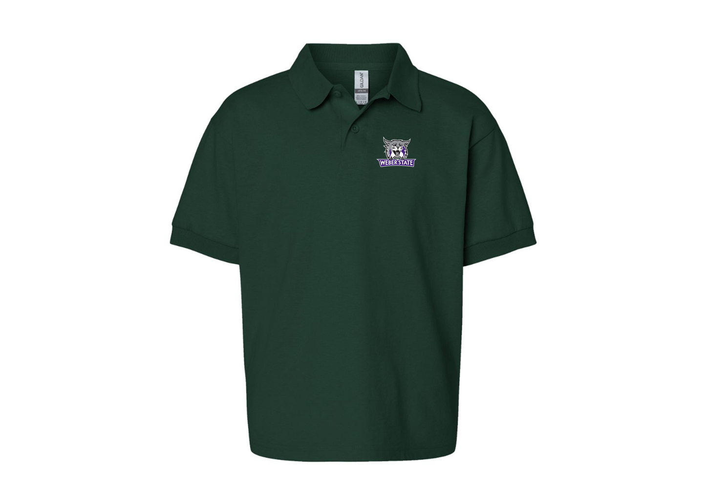 Youth Weber State Wildcats Gildan Dry Blend Jersey Polo