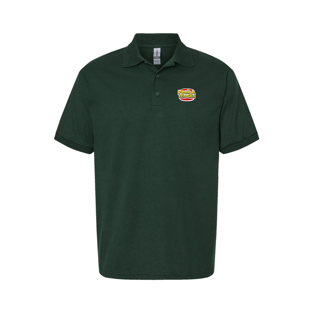 Men's Peek A Blocks Logo Dry Blend Polo