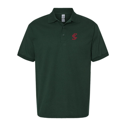 Men's Santa Clara Broncos Logo Gildan Dry Blend Jersey Polo