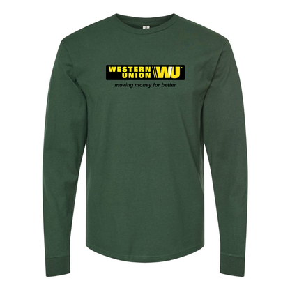 Men's Wastern Union Logo Long Sleeve T-Shirt
