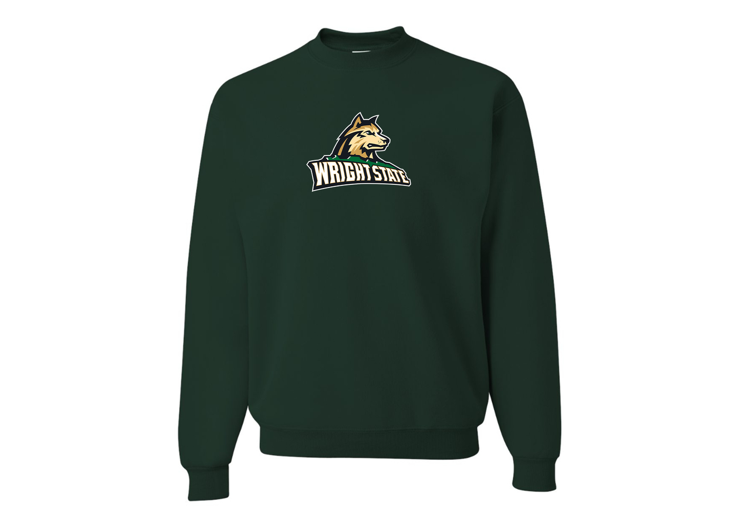 Men's Wright State Raiders JERZEES NuBlend Crewneck Sweatshirt