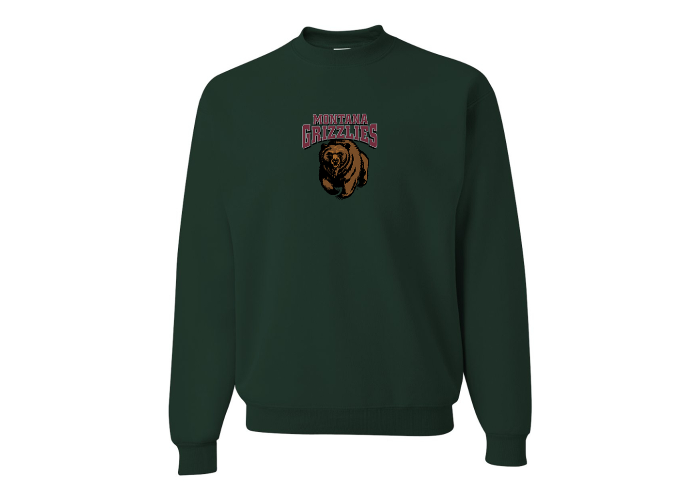 Men's Montana Grizzliesl JERZEES NuBlend Crewneck Sweatshirt