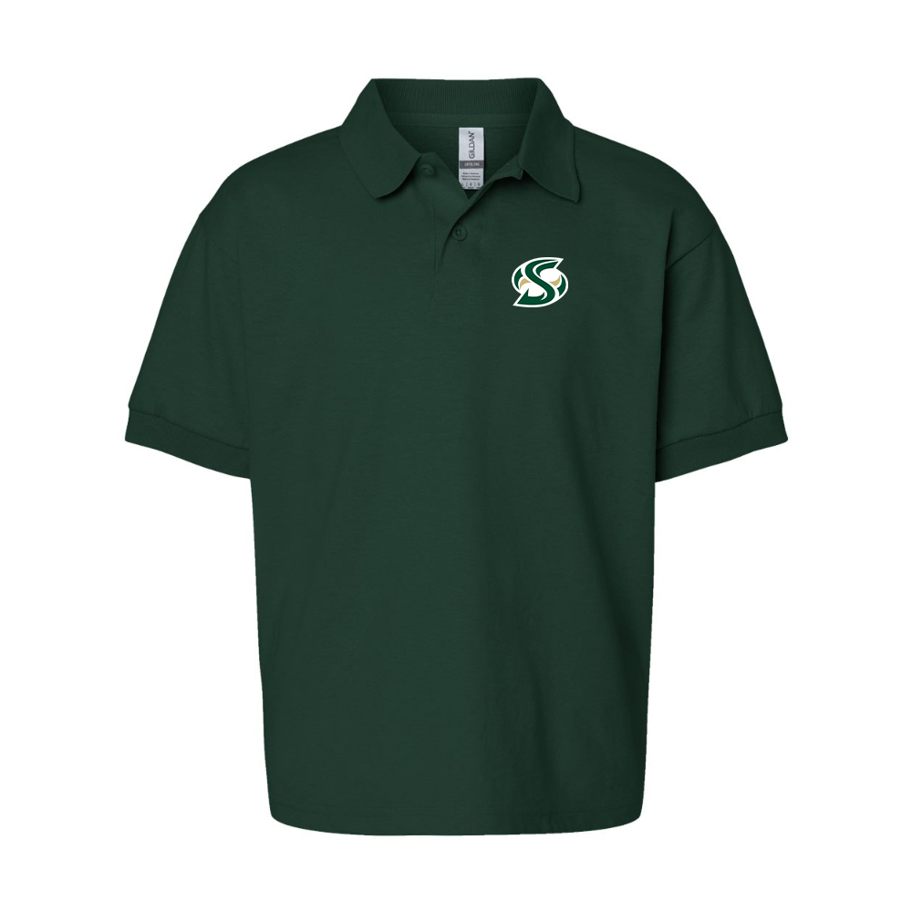 Youth Sacramento State Hornets Logo  Gildan Dry Blend Jersey Polo