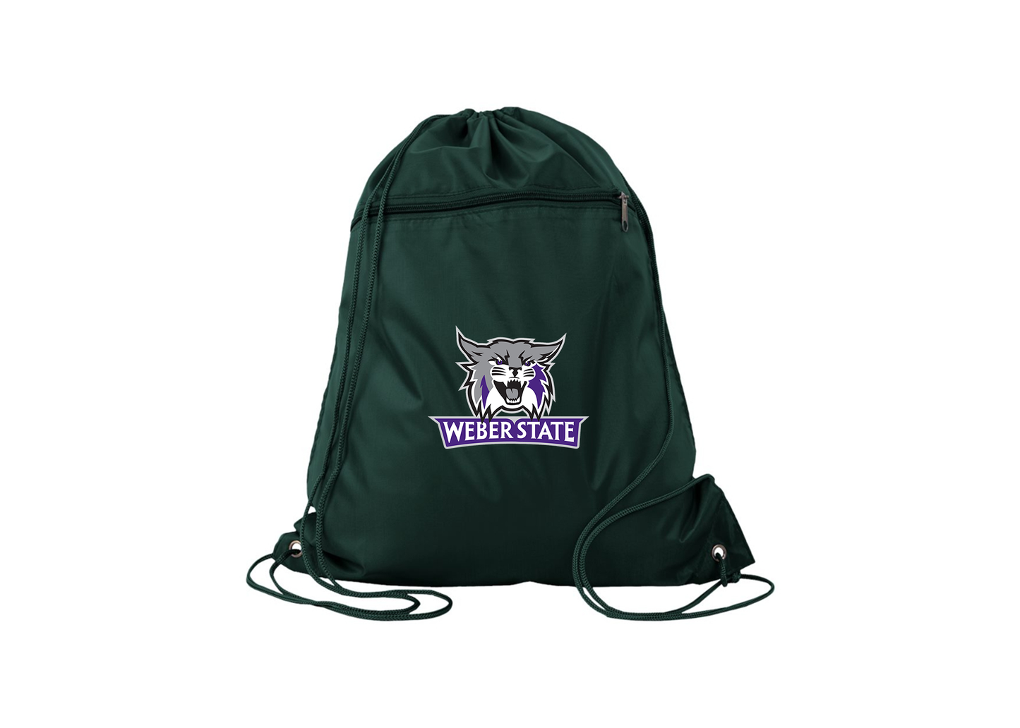 Weber State Wildcats Q-Tees - Polyester Cinchpack