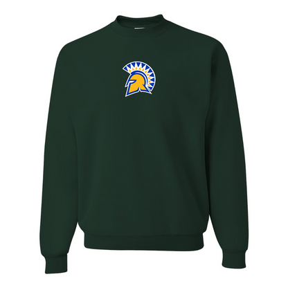 Men's San Jose State Spartans Logo JERZEES NuBlend Crewneck Sweatshirt