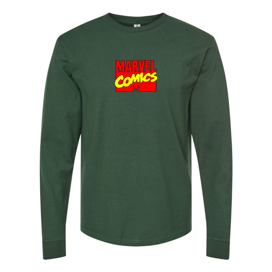 Men's Marvel Comics Logo Long Sleeve T-Shirt