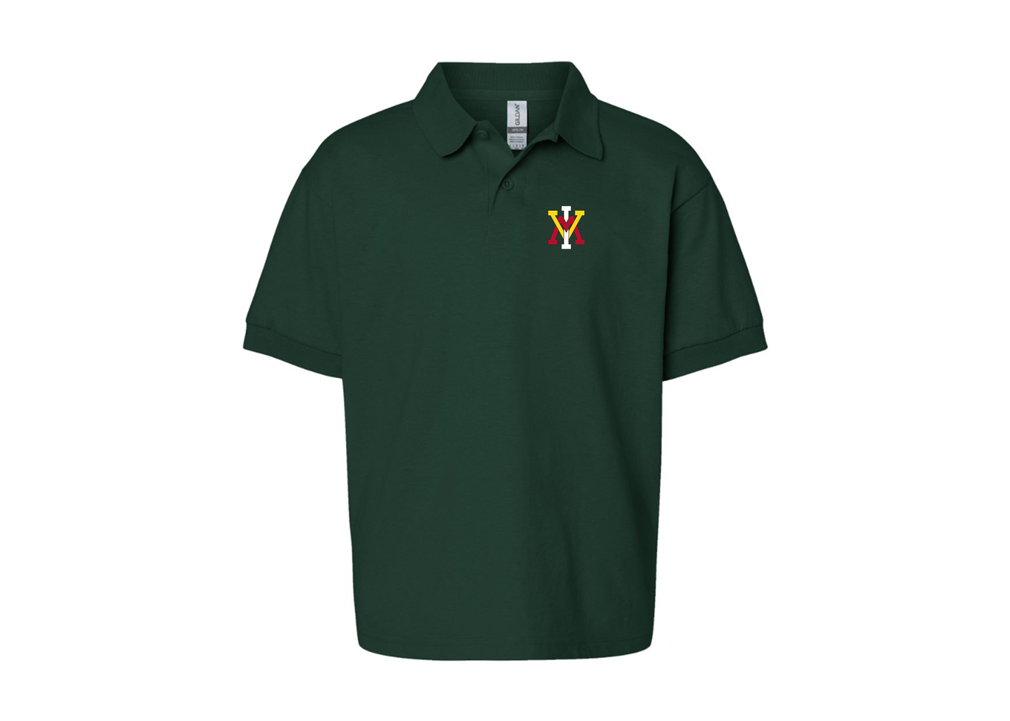 Youth VMI Keydets Gildan Dry Blend Jersey Polo