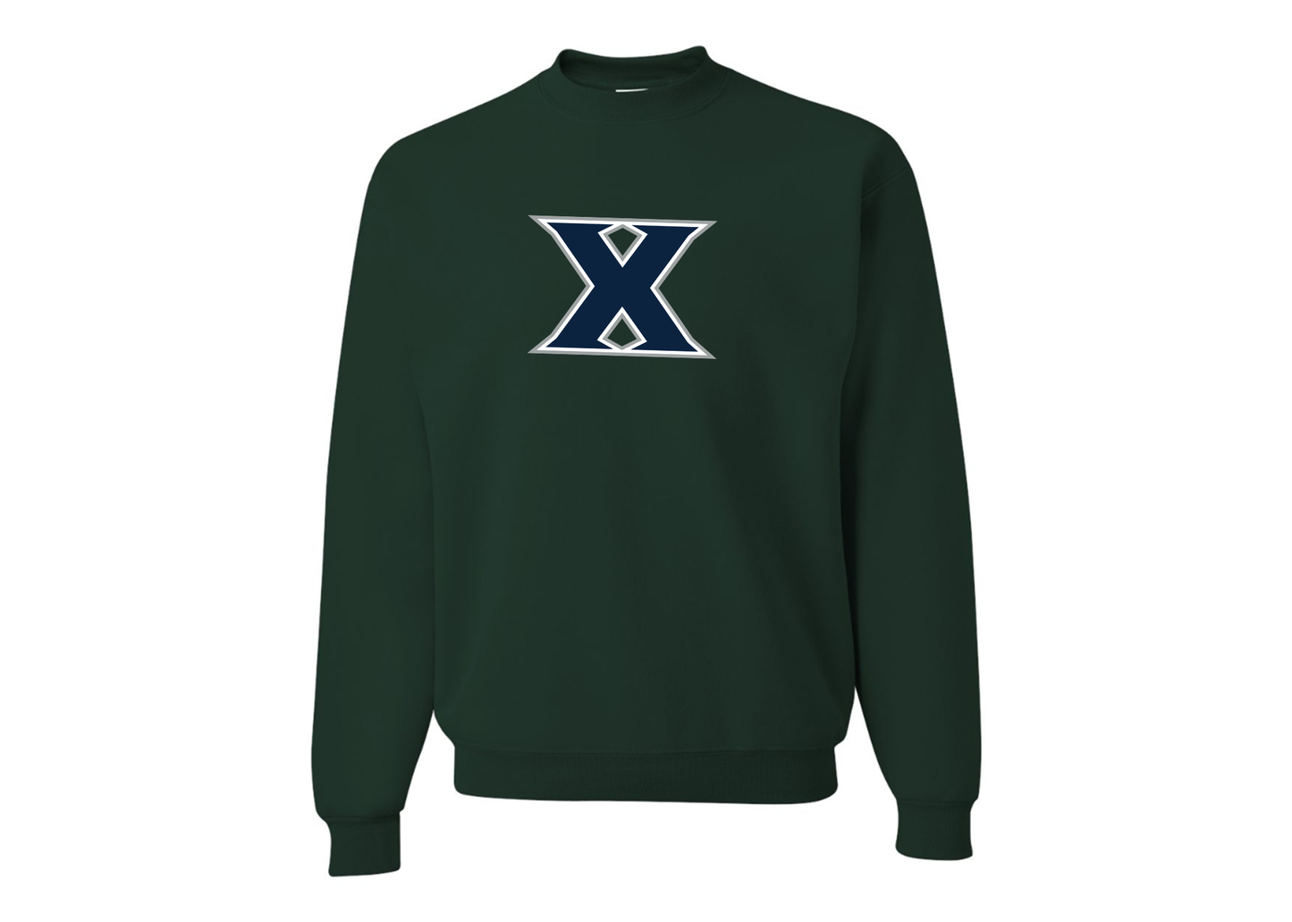 Men's Xavier Musketeers JERZEES NuBlend Crewneck Sweatshirt
