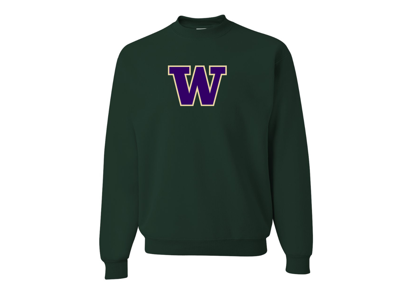 Men's Washington Huskies JERZEES NuBlend Crewneck Sweatshirt
