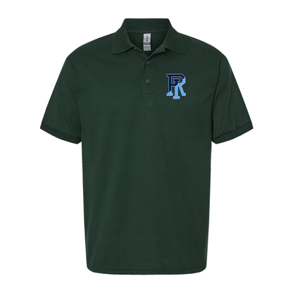 Men's Rhode Island Rams Logo Gildan Dry Blend Jersey Polo