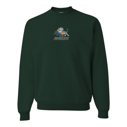 Men's Savannah State Tigers Logo JERZEES NuBlend Crewneck Sweatshirt
