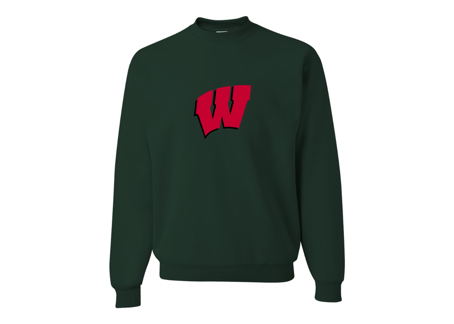 Men's Wisconsin Badgers JERZEES NuBlend Crewneck Sweatshirt