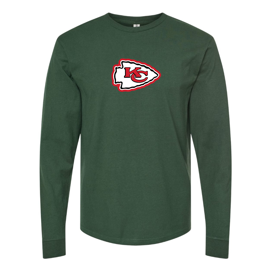 Men's KC Chiefs Logo Long Sleeve T-Shirt