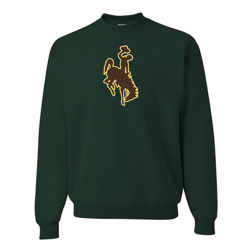 Men's Wyoming Cowboys JERZEES NuBlend Crewneck Sweatshirt