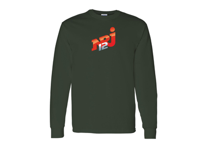 Men's NRJ 12 Logo Gildan Heavy Cotton Long Sleeve T-Shirt
