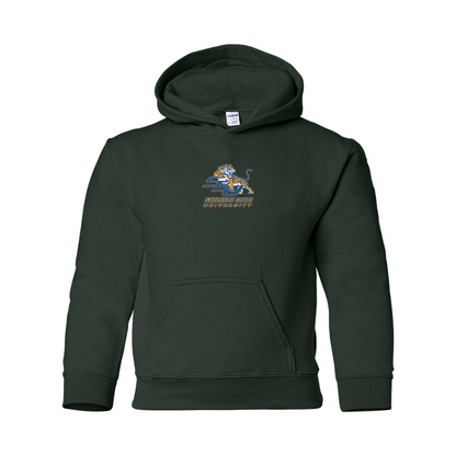 Youth Savannah State Tigers Logo Gildan Heavy Blend  Hooded Sweatshirt