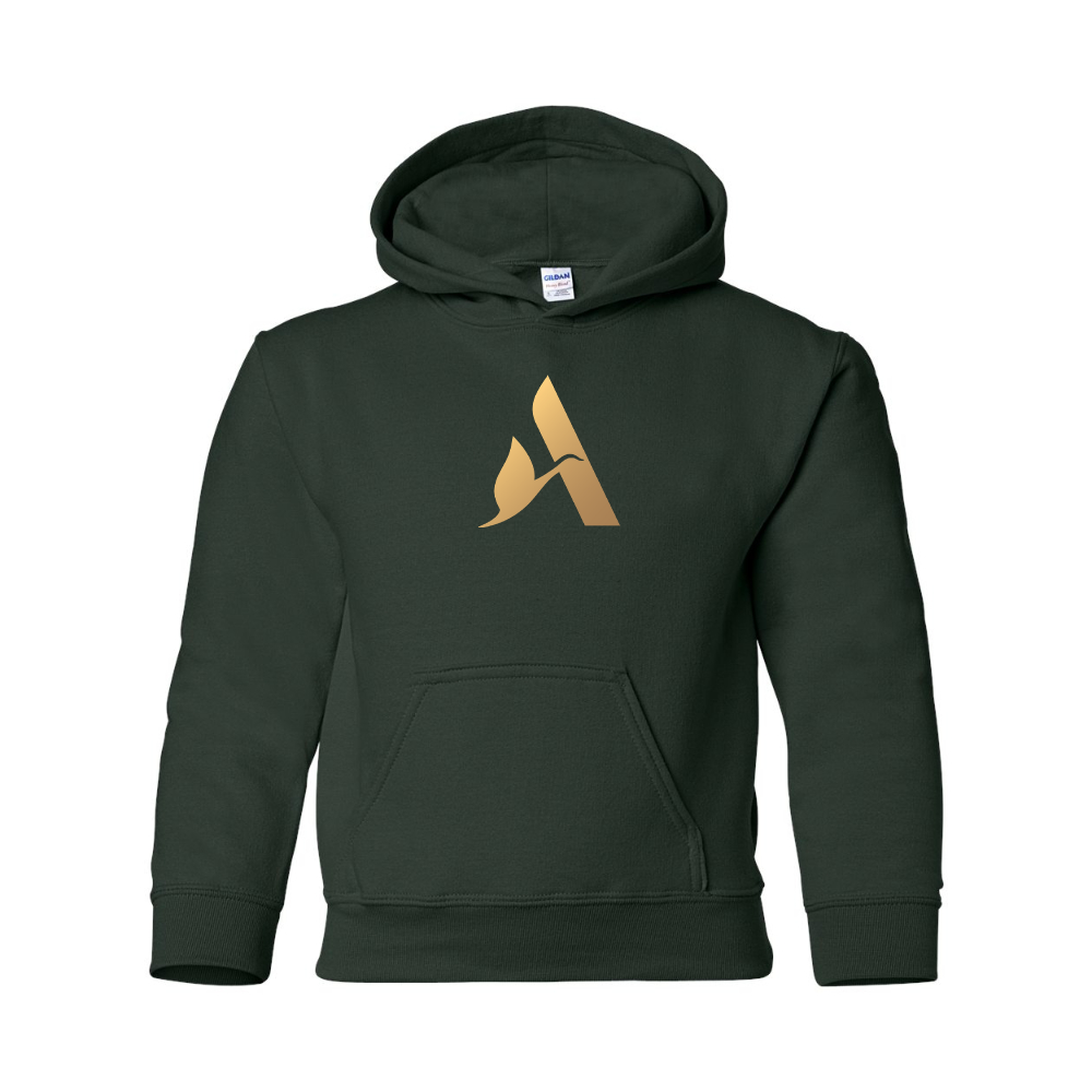 Youth Accor Golden Logo Gildan Heavy Blend  Hooded Sweatshirt