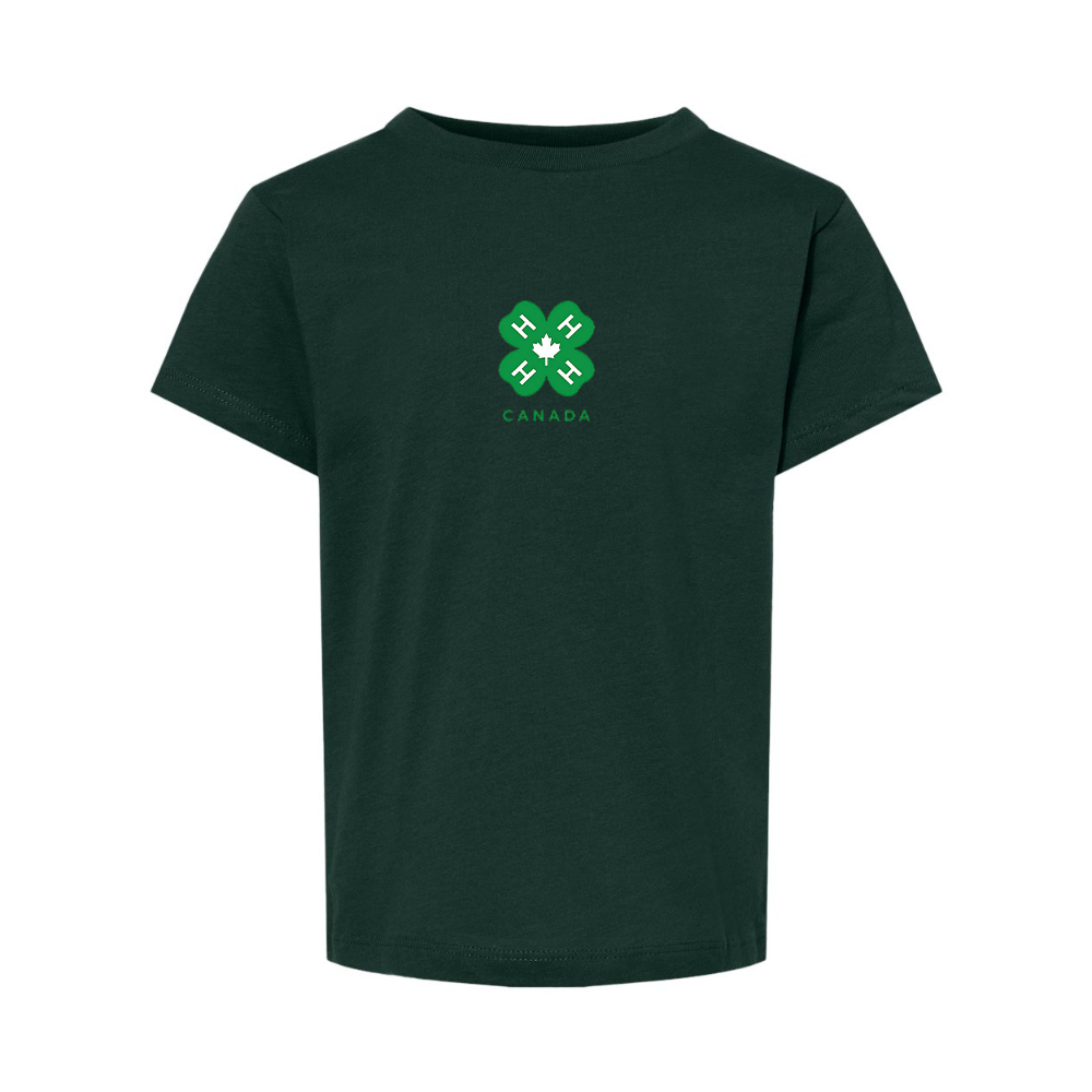 4H Canada Logo BELLA  CANVAS Toddler Jersey Tee