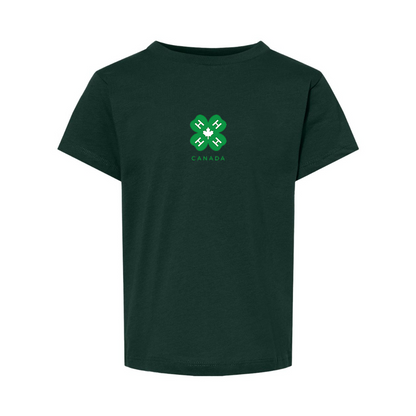 4H Canada Logo BELLA  CANVAS Toddler Jersey Tee